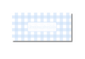 Blue Gingham Inserts Set of 5